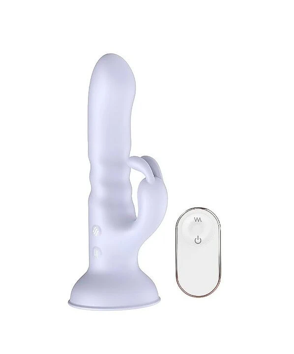 Vibrador Rabbit Blue Eyes com controle remoto para prazer.