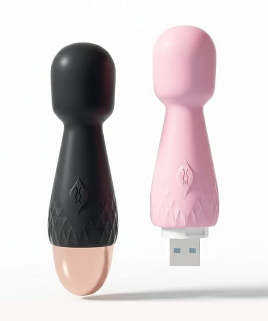 Mini massageador corporal com 10 vibra&ccedil;&otilde;es