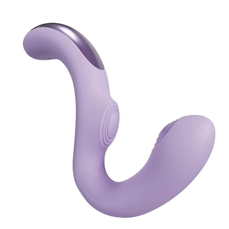 Vibrador de silicone com design ergon&ocirc;mico, ideal para prazer e bem-estar &iacute;ntimo.
