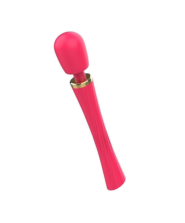 Varinha massageadora rosa para relaxamento e bem-estar.
