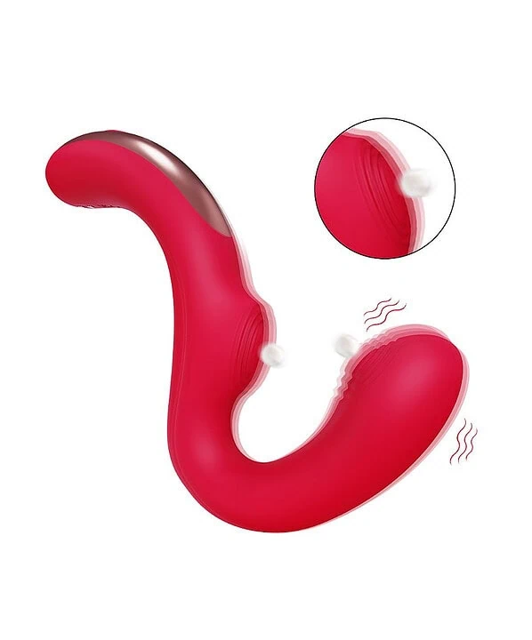 Vibrador Ponto G com Tapping em design ergonômico e vibratório.
