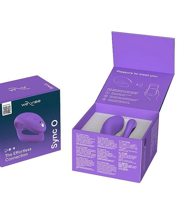 Vibrador de casal Sync O da We-vibe, controle remoto, design discreto, ideal para momentos íntimos a.