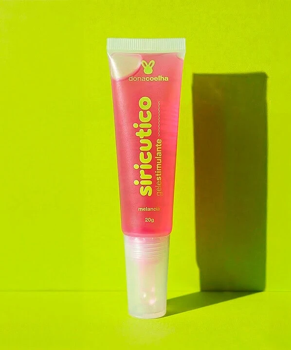 Creme facial de melancia Dona Coelha, produto estimulante e refrescante.