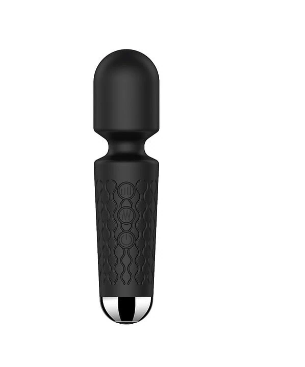 Varinha vibratória compacta com 20 modos de vibração, ideal para estimulação pessoal.