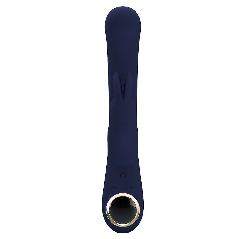 Vibrador Rabbit com LED, ponto G e clitóris, ideal para prazer intenso e estimulação dupla. Design e.