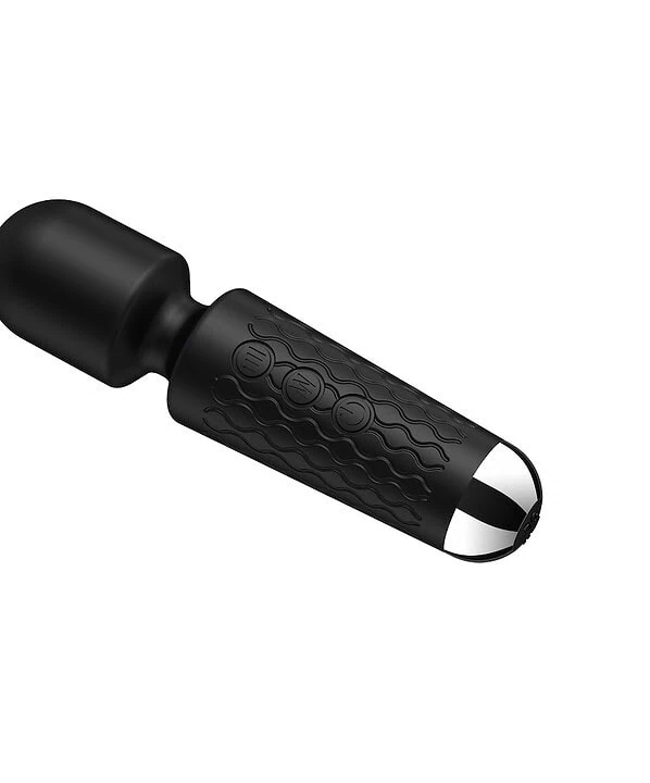 Varinha de vibração compacta com 20 modos de vibração, ideal para prazer pessoal.