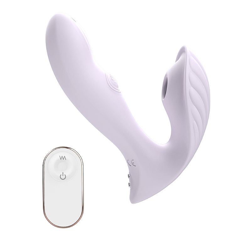 Vibrador de Ponto G e clitóris com controle remoto e tecnologia tapping para prazer intenso.