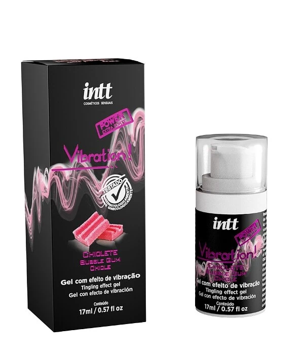 Gel vibratório com efeito de vibração para maior prazer.