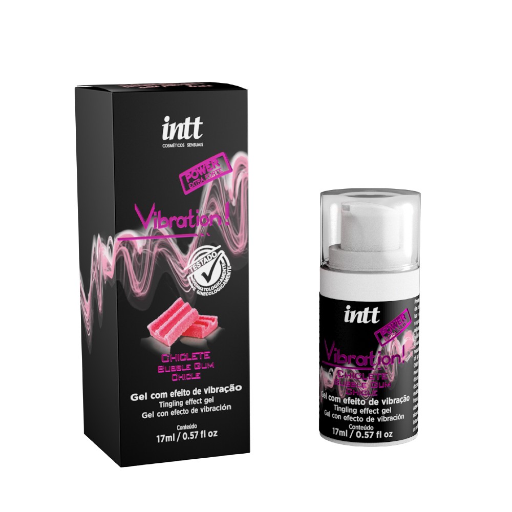 Gel vibratório com efeito de vibração para maior prazer.