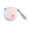 Vibrador Bullet em formato de bolsa com alça para transporte.