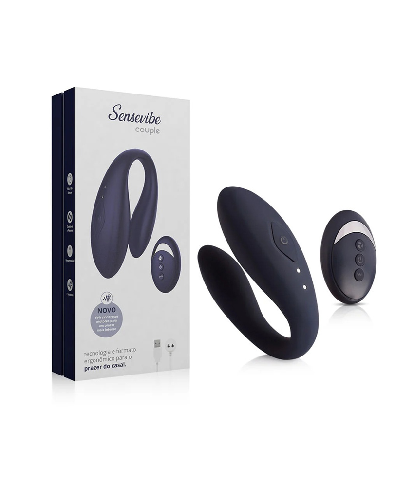 Vibrador de Casal Recarregável Sensevibe Couple