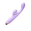 Vibrador Ponto G recarregável em tom lilás com design ergonômico.