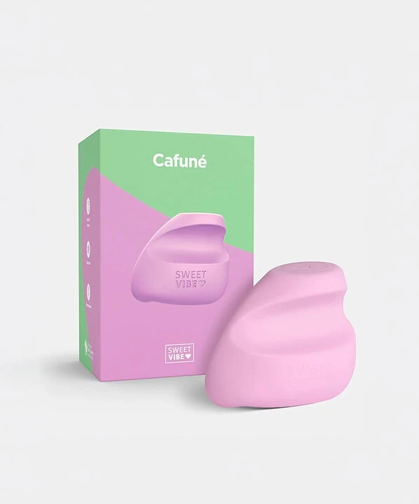 Vibrador Cafuné da Dona Coelha em rosa com embalagem.