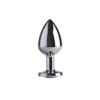 Plug Anal Metal Butt Cromado - Pequeno - Imagem 2