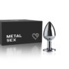 Plug Anal Metal Butt Cromado - Pequeno