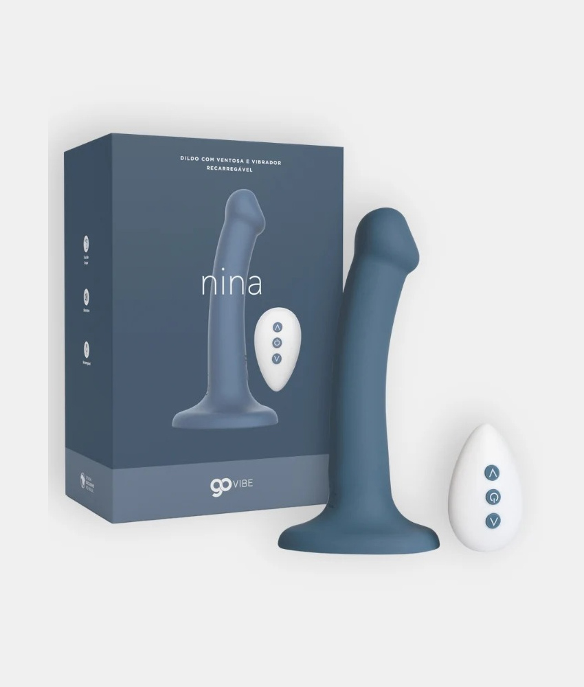 Dildo e Vibrador Recarregável Go Vibe Nina
