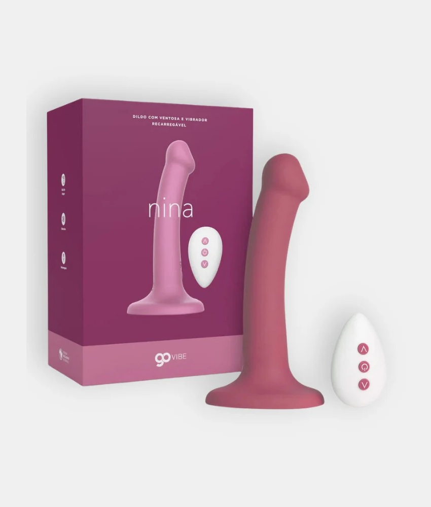 Alternative view of Dildo e Vibrador Recarregável Go Vibe Nina