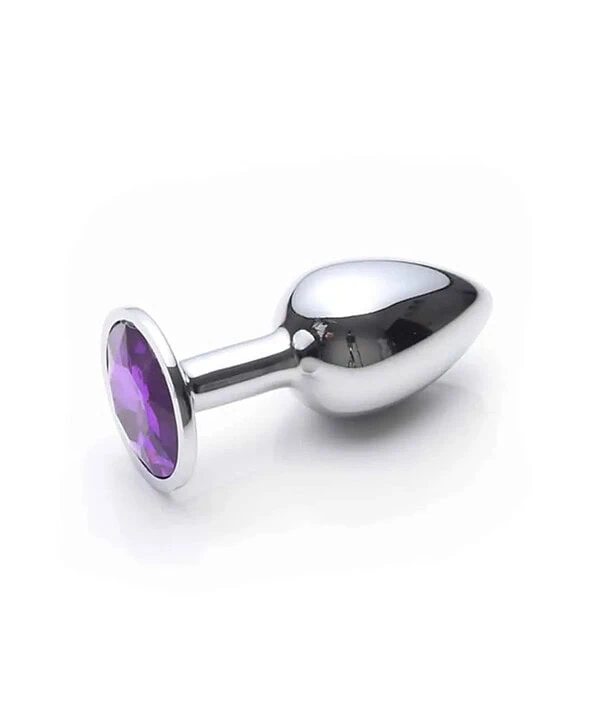 Alternative view of Plug Anal Metal Butt Cromado - Médio