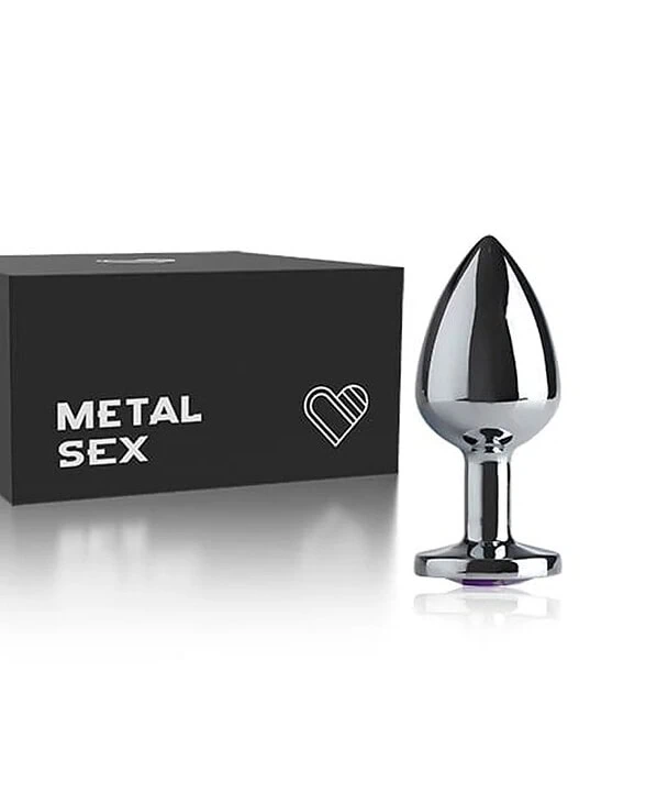 Plug Anal Metal Butt Cromado - Médio